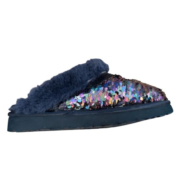 Women's UGG‎ Cluggette Slippers Sequin Navy Size 7 - Picture 5 of 9